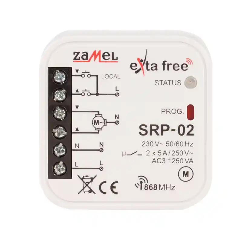 Sterownik rolet dopuszkowy SRP-02 Zamel