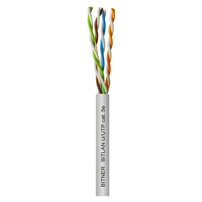 Kabel teleinformatyczny BiTLAN® U/UTP cat.5e 200 MHz Bitner (TI0006) - Bębnowy
