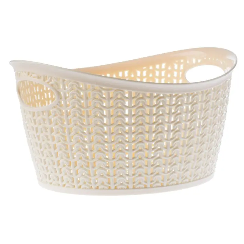 Koszyk plastikowy owalny Malm 3.3L, kremowy