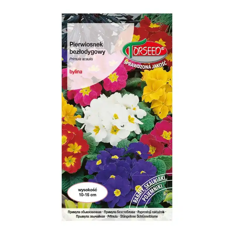 Pierwiosnek bezłodygowy - Primula acaulis mieszanka 0,1g