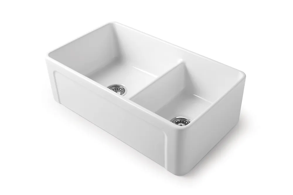 Bleu Provence Cook Zlew kuchenny półblatowy podwójna 83,8x48,5 white LK21