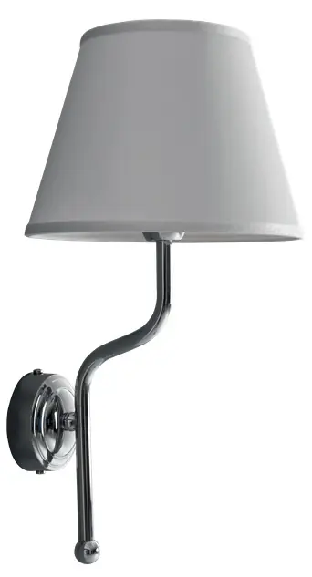 Kerasan Retro Kinkiet Ścienny Biały/Chrom 7383K0