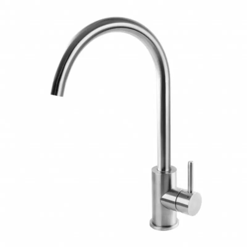 Omnires Albany Bateria kuchenna jednootworowa z obrotową Inox AB1450IN