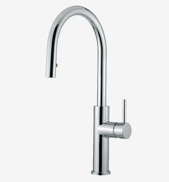 Webert Lima Bateria zlewozmywakowa jednouchwytowa z wyciąganą i obrotową wylewką chrom LM940301.015