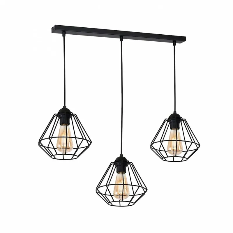 Lampa wisząca Colin black 3xE27