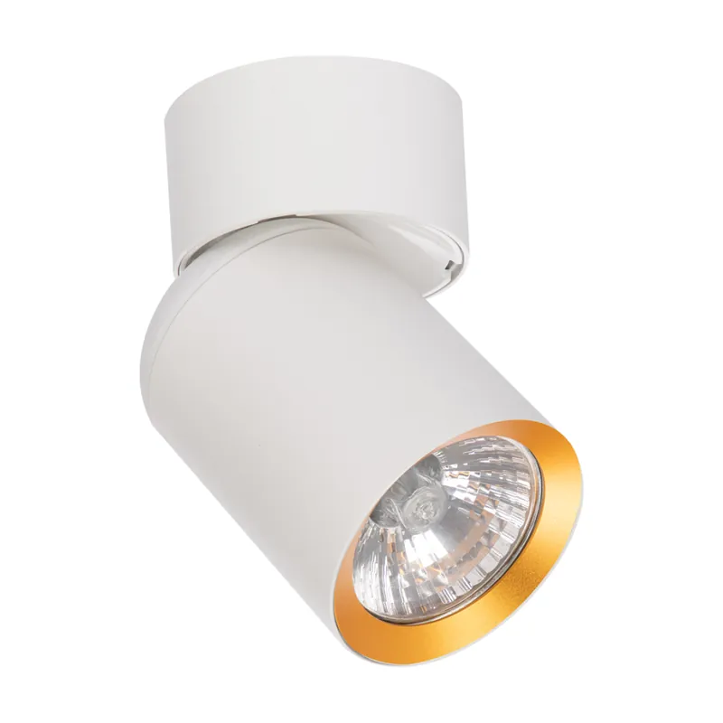 Andy Spot 1xGU10 Biały + Złoty