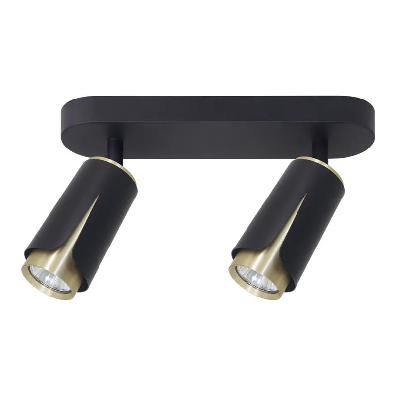 Flower Black Gold Spot 2xGU10