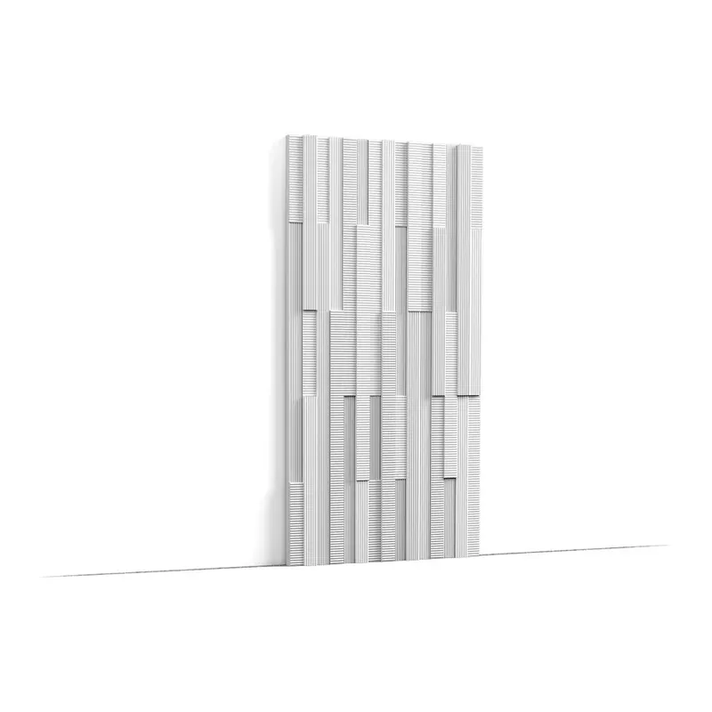 Nowoczesny biały panel ścienny 3D W216 - Orac Decor
