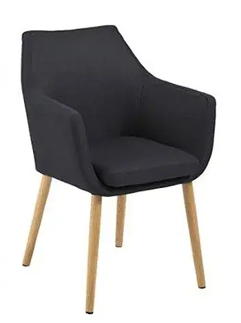 Czarny fotel vintage - Cali