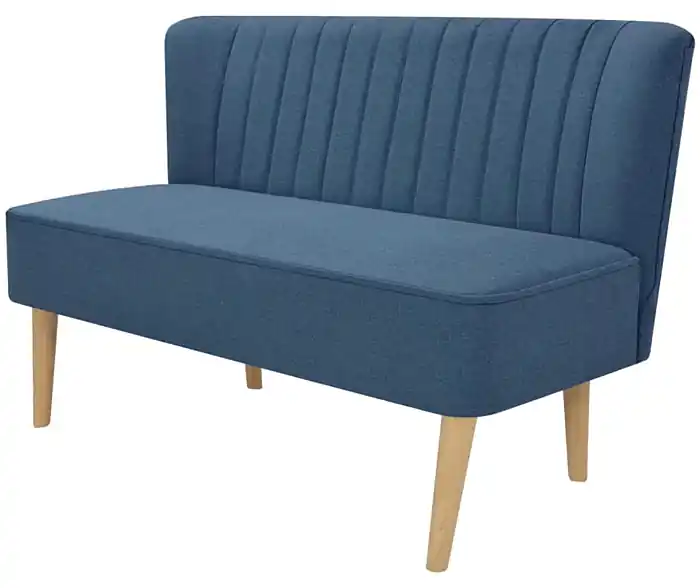 Romantyczna sofa Lernes - niebieska