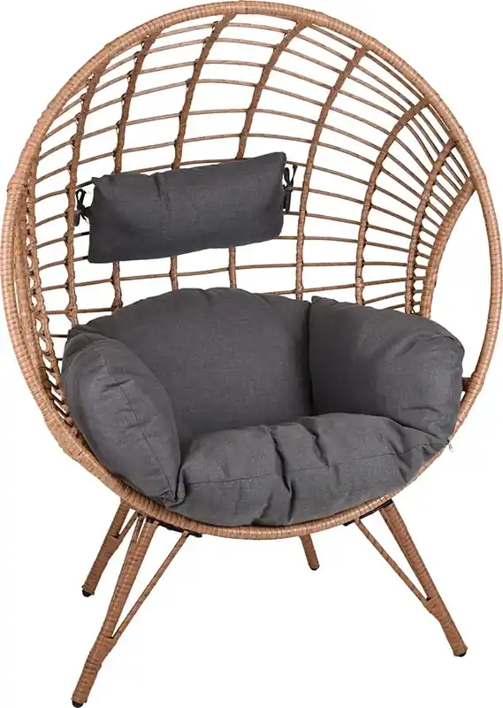 Naturalny fotel boho na balkon - Dunela