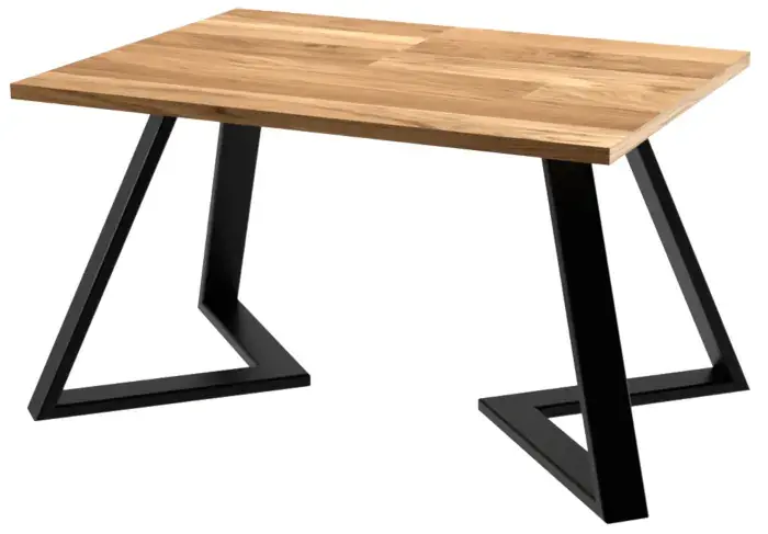 Czarny industrialny stolik kawowy - Maxime 4X