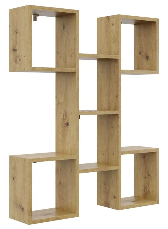 Regał na ścianę, półka dąb artisan - Mirego