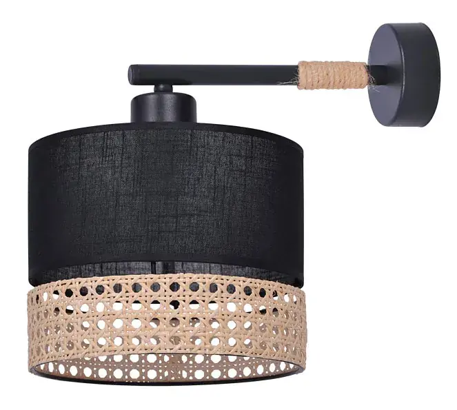 Nowoczesny kinkiet z abażurem boho - S910-Egrof
