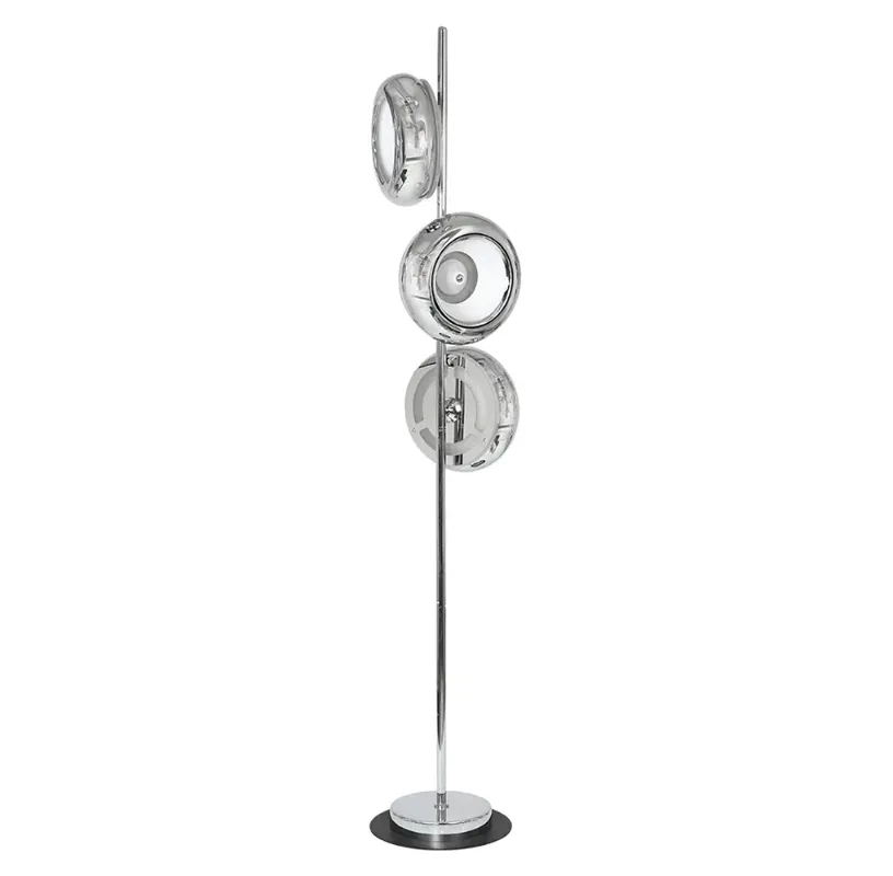 Srebrna lampa podłogowa - K352-Cheryl