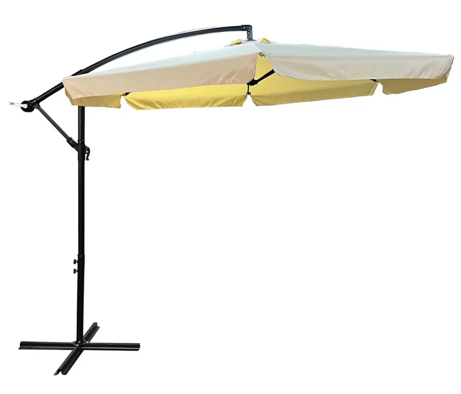 Beżowy parasol do ogrodu - Epis
