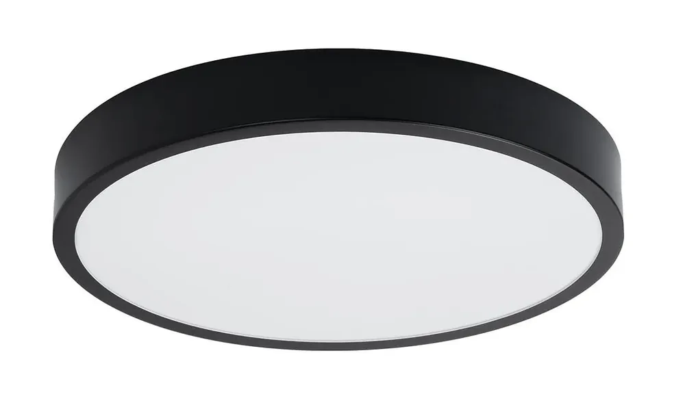Czarny okrągły ledowy plafon 50 cm - A602-Liptos