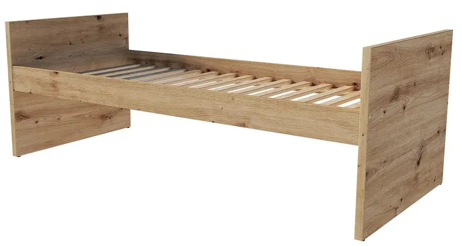 Klasyczne modułowe łóżko bazowe dąb artisan - Mizz 3X