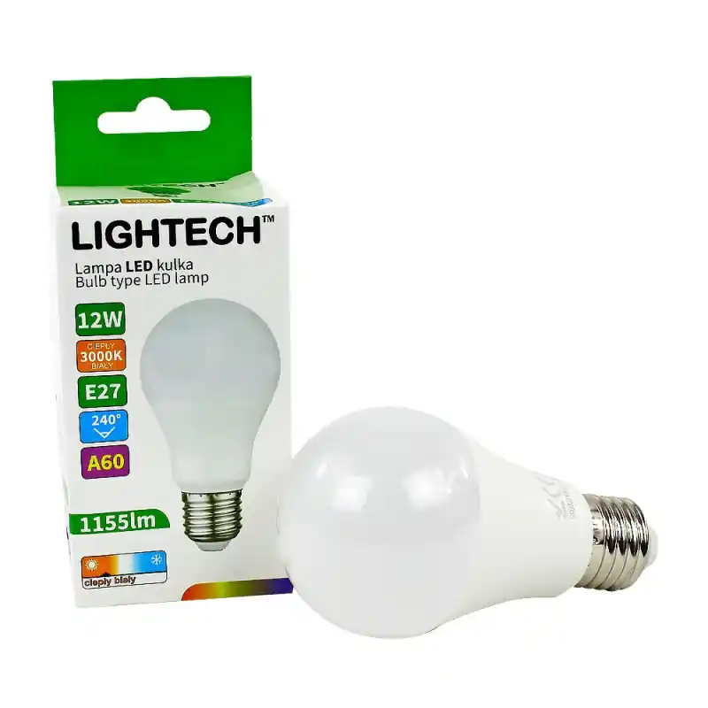 Żarówka LED E27 bulb 12W 1155lm 3000K 112103 Lightech