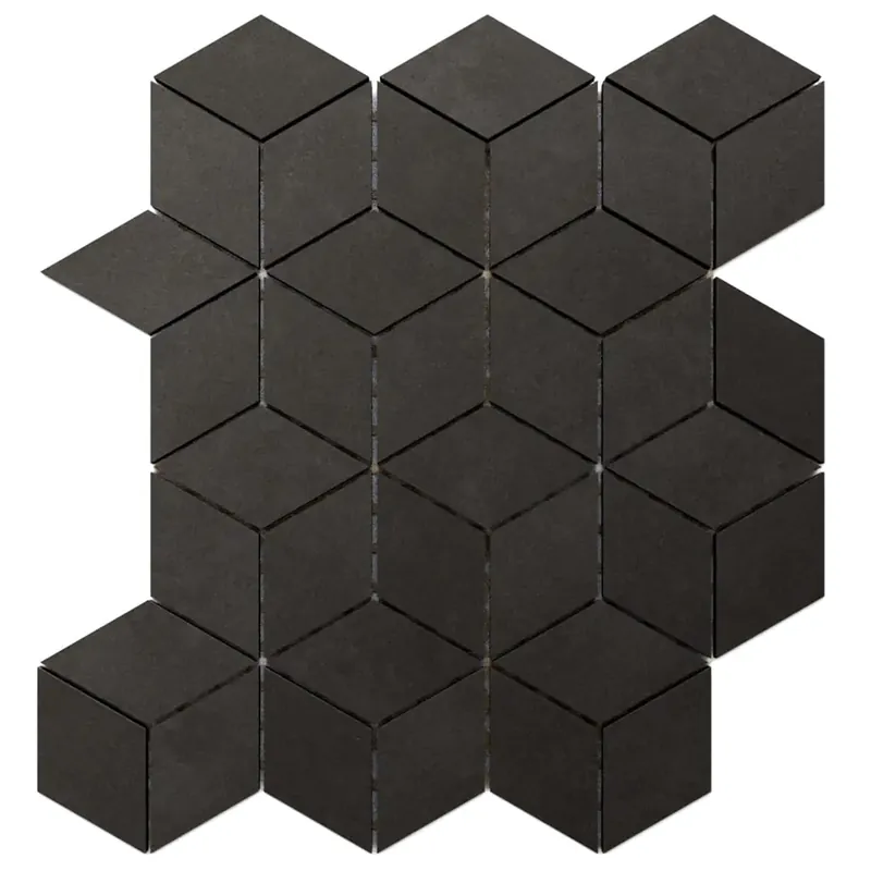 Mozaika gresowa diamond romb czarna grafit doblo